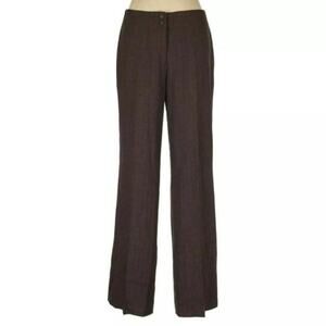 Sigrid Olsen Dress Pants Womens 6 High Rise Flat Front Chino Trousers Officewear